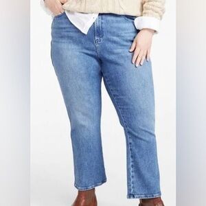 Lands’ End High-Rise Crop Denim Blue Jeans Women’s 18 Petite